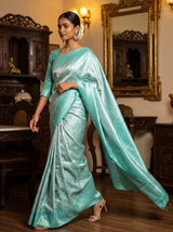 MIMOSA Rama Kanjivaram Art Silk Saree — pose 7 styling detail