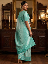 MIMOSA Rama Kanjivaram Art Silk Saree — pose 9 styling detail