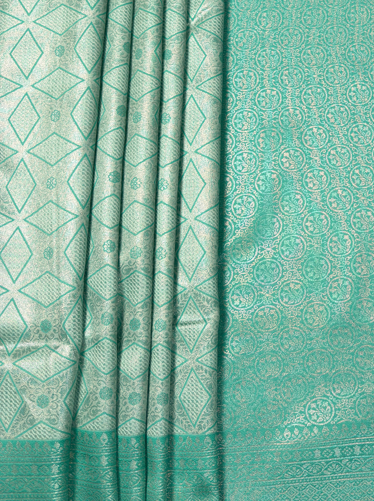 MIMOSA Rama Kanjivaram Art Silk Saree — fleets shot full lifestyle
