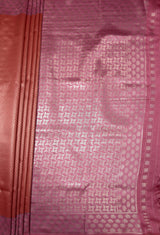 MIMOSA Strawberry Kanjivaram Art Silk Saree — pallu and zari work detail