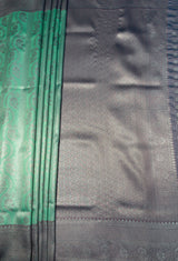 MIMOSA Rama Kanjivaram Art Silk Saree — pallu and zari work detail