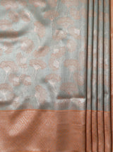 MIMOSA Chikoo Kanjivaram Art Silk Saree — fleets shot full lifestyle