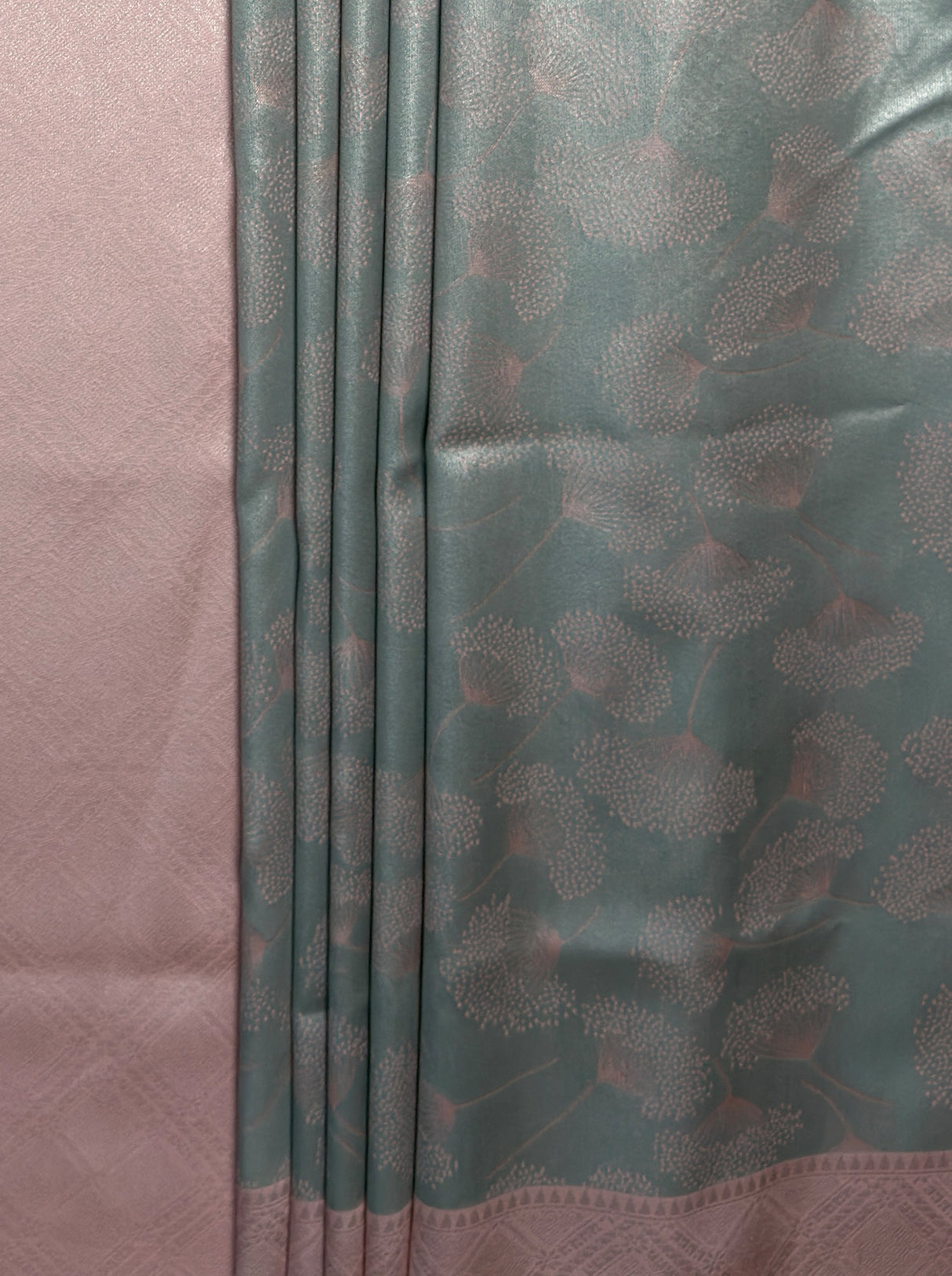 MIMOSA Grey Kanjivaram Art Silk Saree — fleets shot full lifestyle