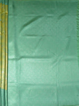 MIMOSA Olive Kanjivaram Art Silk Saree — pallu and zari work detail