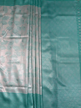 MIMOSA Rama Kanjivaram Art Silk Saree — pallu and zari work detail