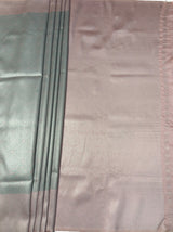 MIMOSA Grey Kanjivaram Art Silk Saree — pallu and zari work detail