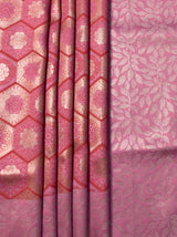 MIMOSA Strawberry Kanjivaram Art Silk Saree — fleets shot full lifestyle