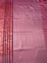 MIMOSA Strawberry Kanjivaram Art Silk Saree — pallu and zari work detail