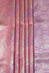 MIMOSA Pink Kanjivaram Art Silk Saree — fleets shot full lifestyle