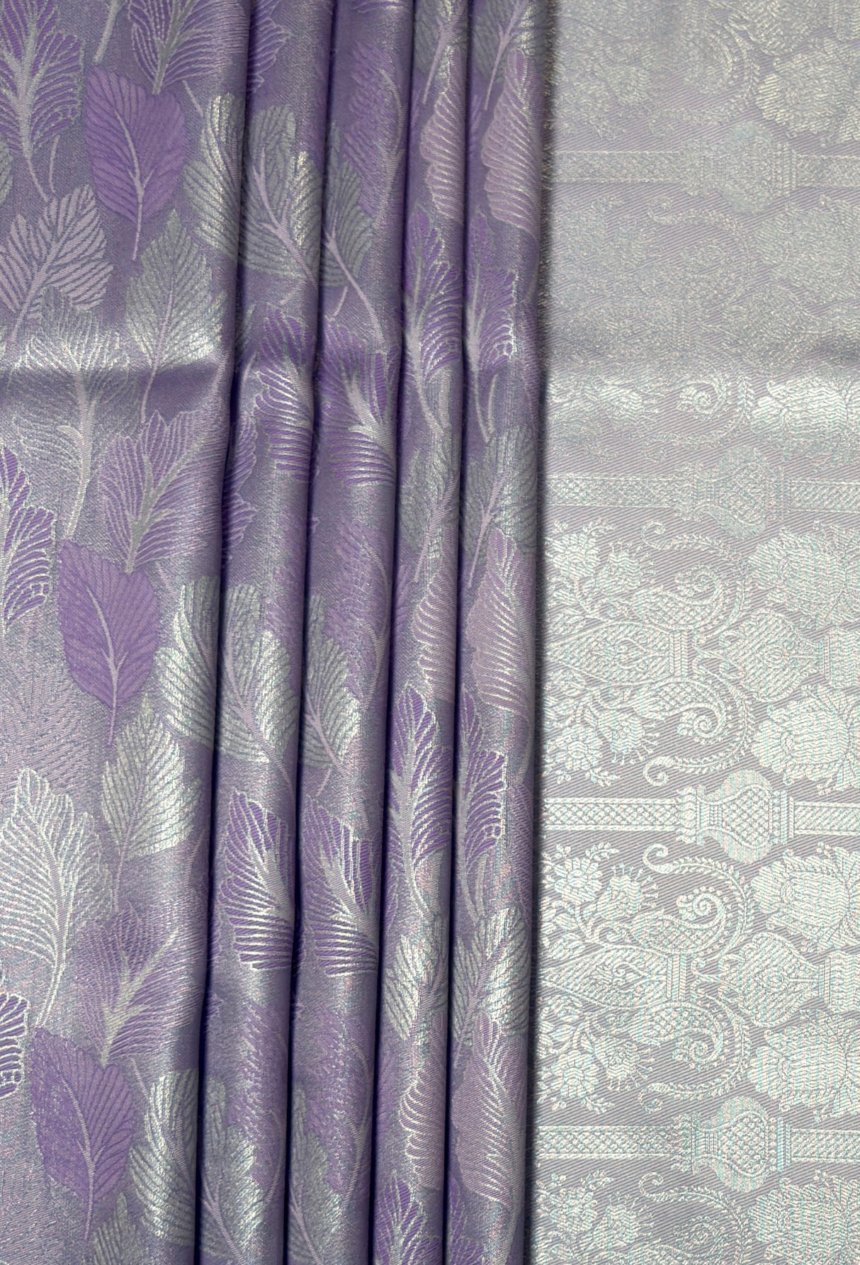 MIMOSA Violet Kanjivaram Art Silk Saree — fleets shot full lifestyle