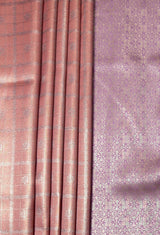 MIMOSA Pink Kanjivaram Art Silk Saree — fleets shot full lifestyle