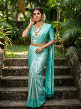 MIMOSA Rama Kanjivaram Art Silk Saree — pose 8 styling detail