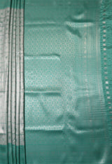 MIMOSA Rama Kanjivaram Art Silk Saree — pallu and zari work detail