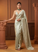 MIMOSA Liril Kanjivaram Art Silk Saree — Full View