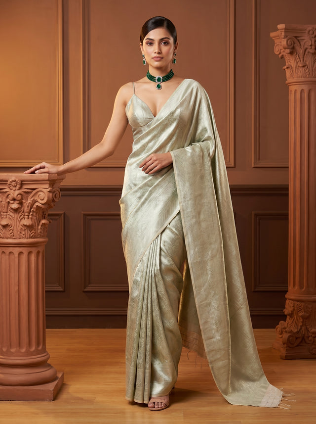 MIMOSA Liril Kanjivaram Art Silk Saree — Full View