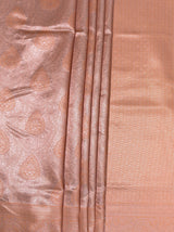 MIMOSA Peach Kanjivaram Art Silk Saree — fleets shot full lifestyle