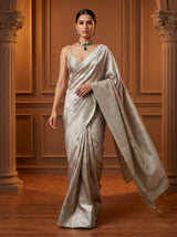 MIMOSA Pink Kanjivaram Art Silk Saree — pose 7 styling detail