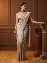 MIMOSA Pista Kanjivaram Art Silk Saree — Border Detail