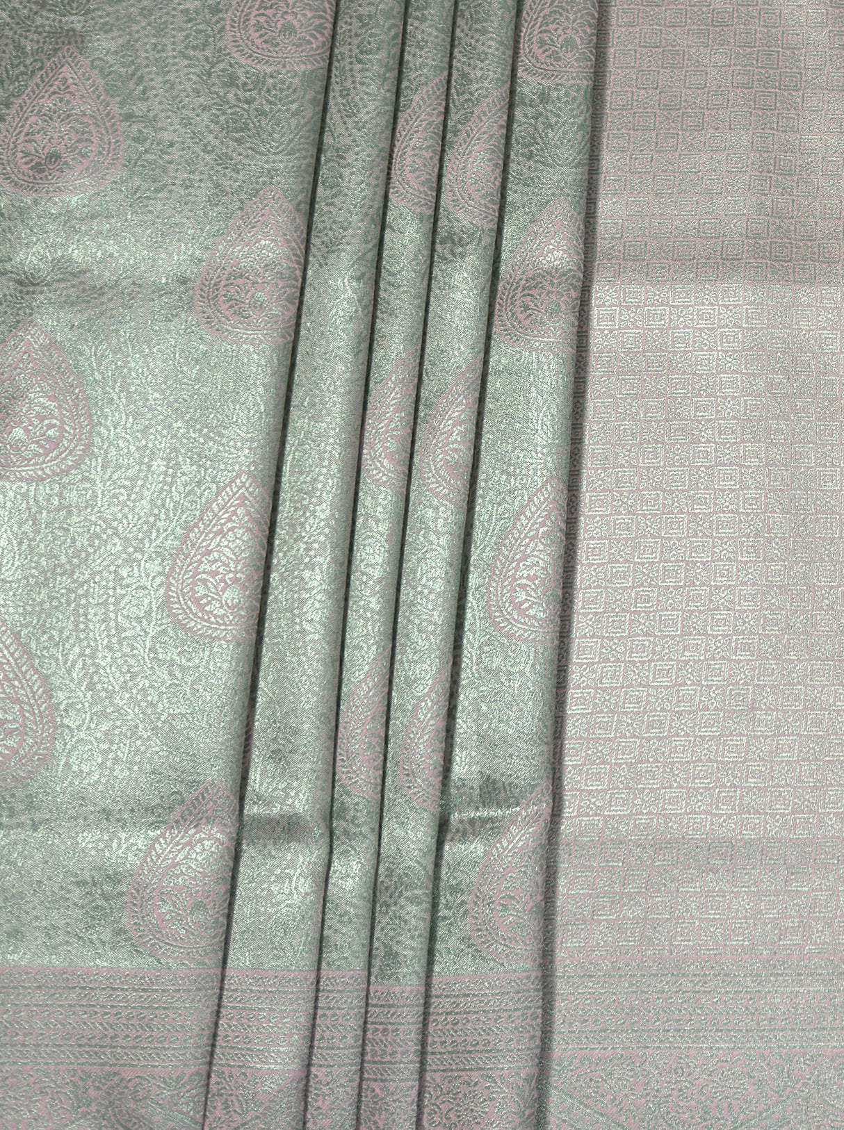 MIMOSA Pista Kanjivaram Art Silk Saree — fleets shot full lifestyle