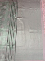 MIMOSA Pista Kanjivaram Art Silk Saree — pallu and zari work detail