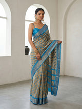 MIMOSA Ananda Banarasi Art Silk Saree — pose 5 styling detail