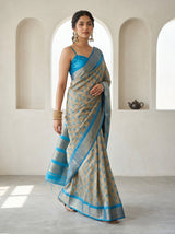 MIMOSA Ananda Banarasi Art Silk Saree — pose 7 styling detail