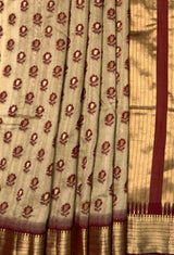 MIMOSA Maroon Banarasi Art Silk Saree — fleets shot full lifestyle
