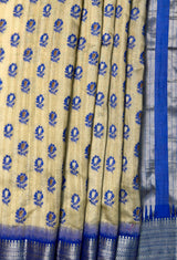 MIMOSA Royal Blue Banarasi Art Silk Saree — fleets shot full lifestyle
