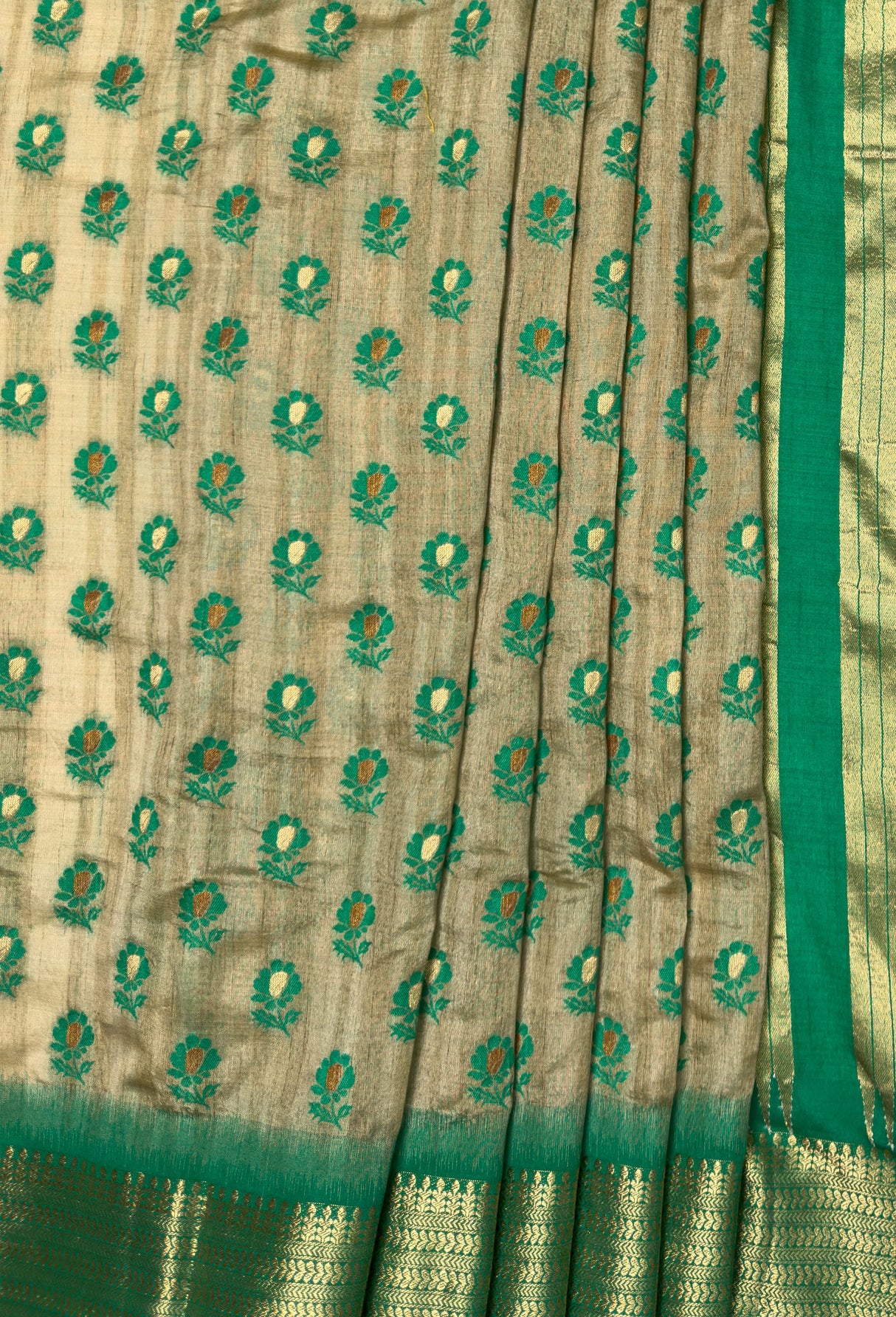 MIMOSA Rama Banarasi Art Silk Saree — fleets shot full lifestyle