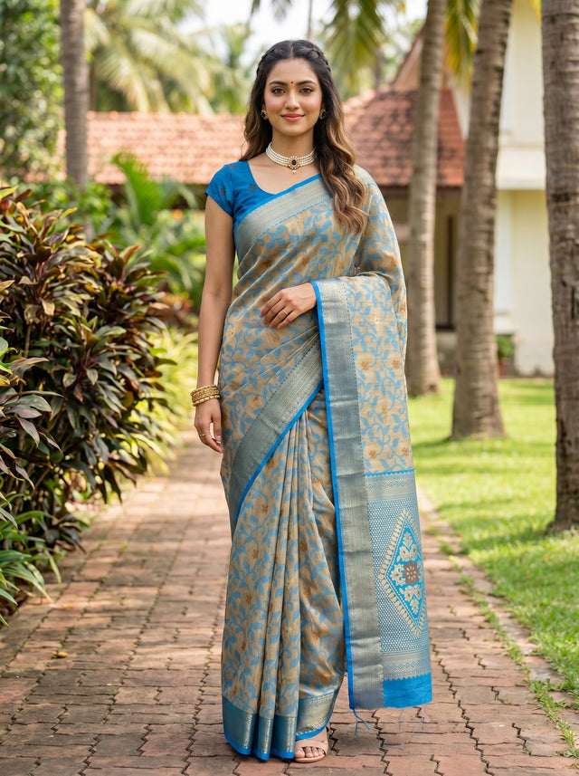 MIMOSA Saree Saree — front view on mannequin