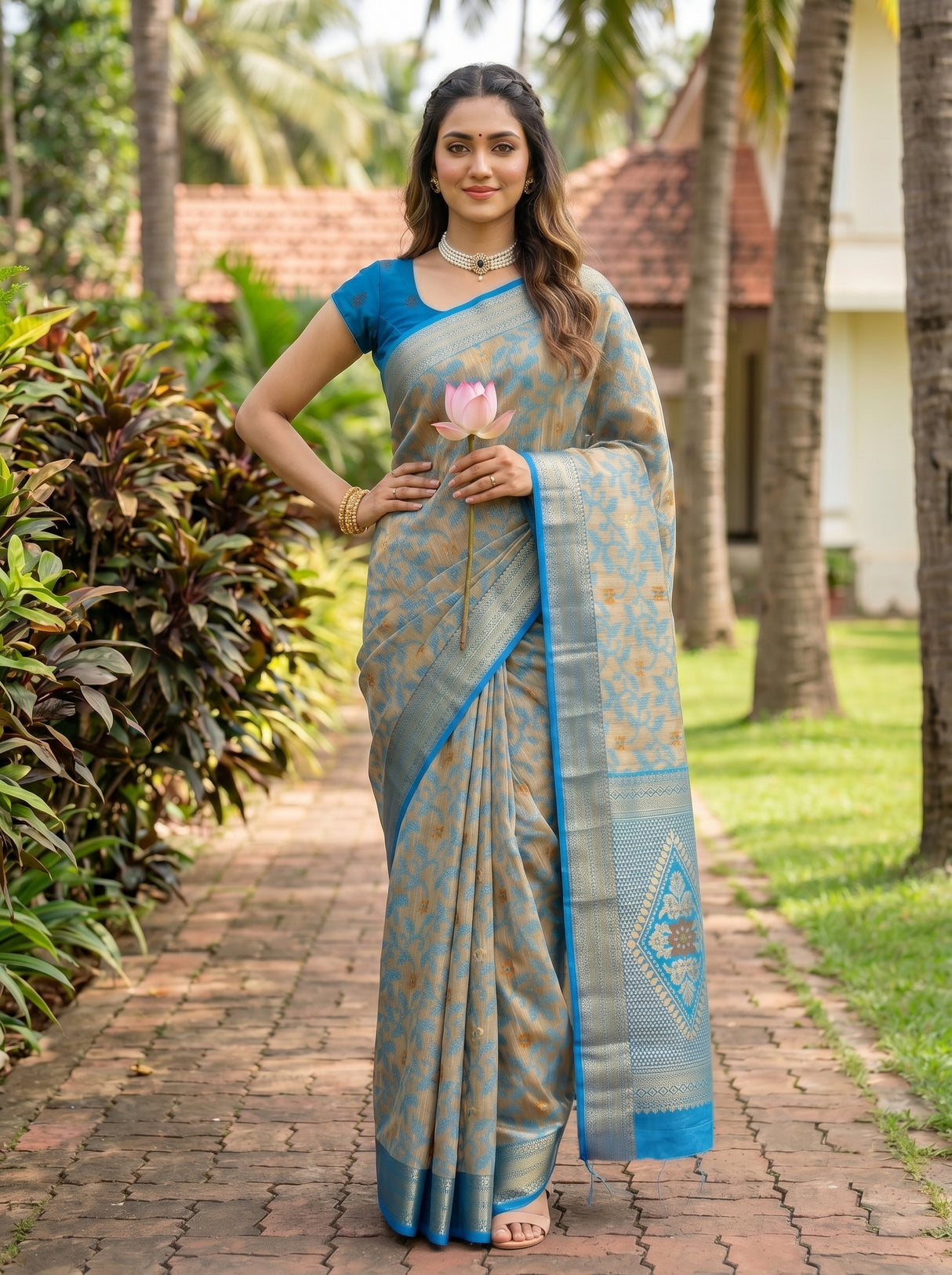 MIMOSA Saree Saree — pose 4 styling detail