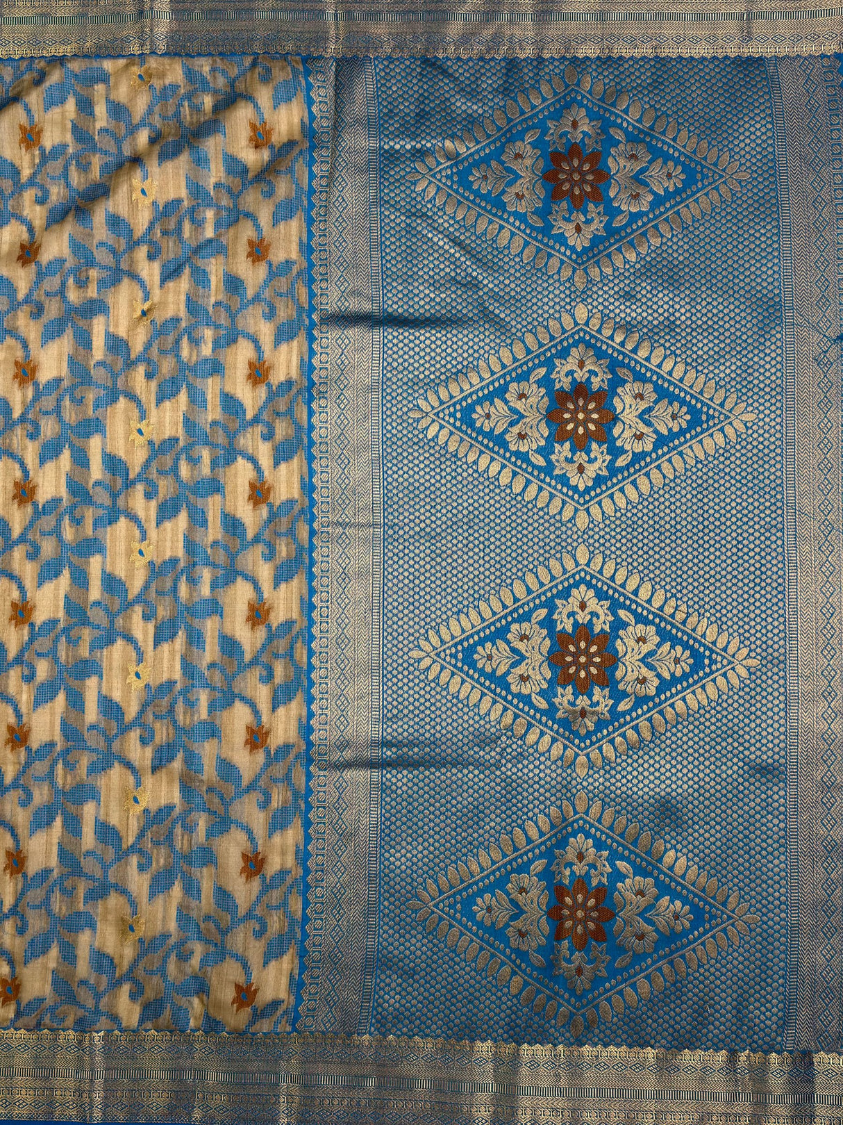 MIMOSA Saree Saree — pallu and zari work detail