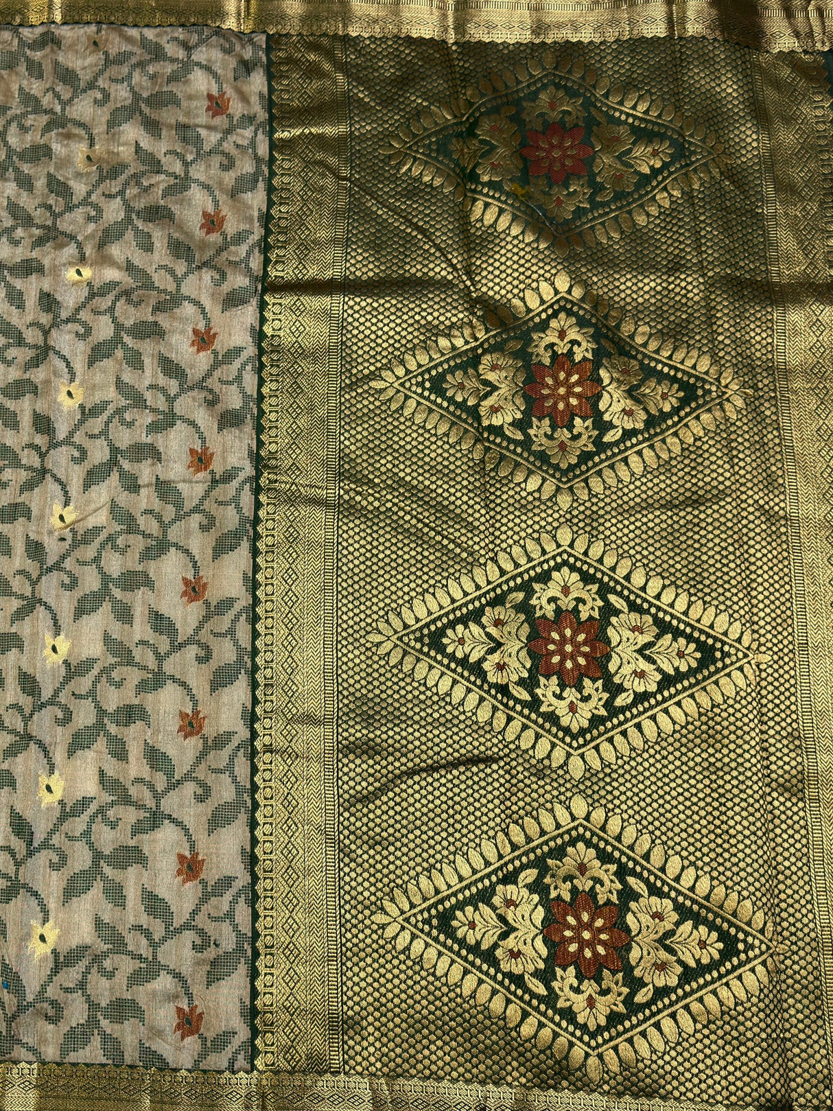 MIMOSA Saree Saree — pallu and zari work detail