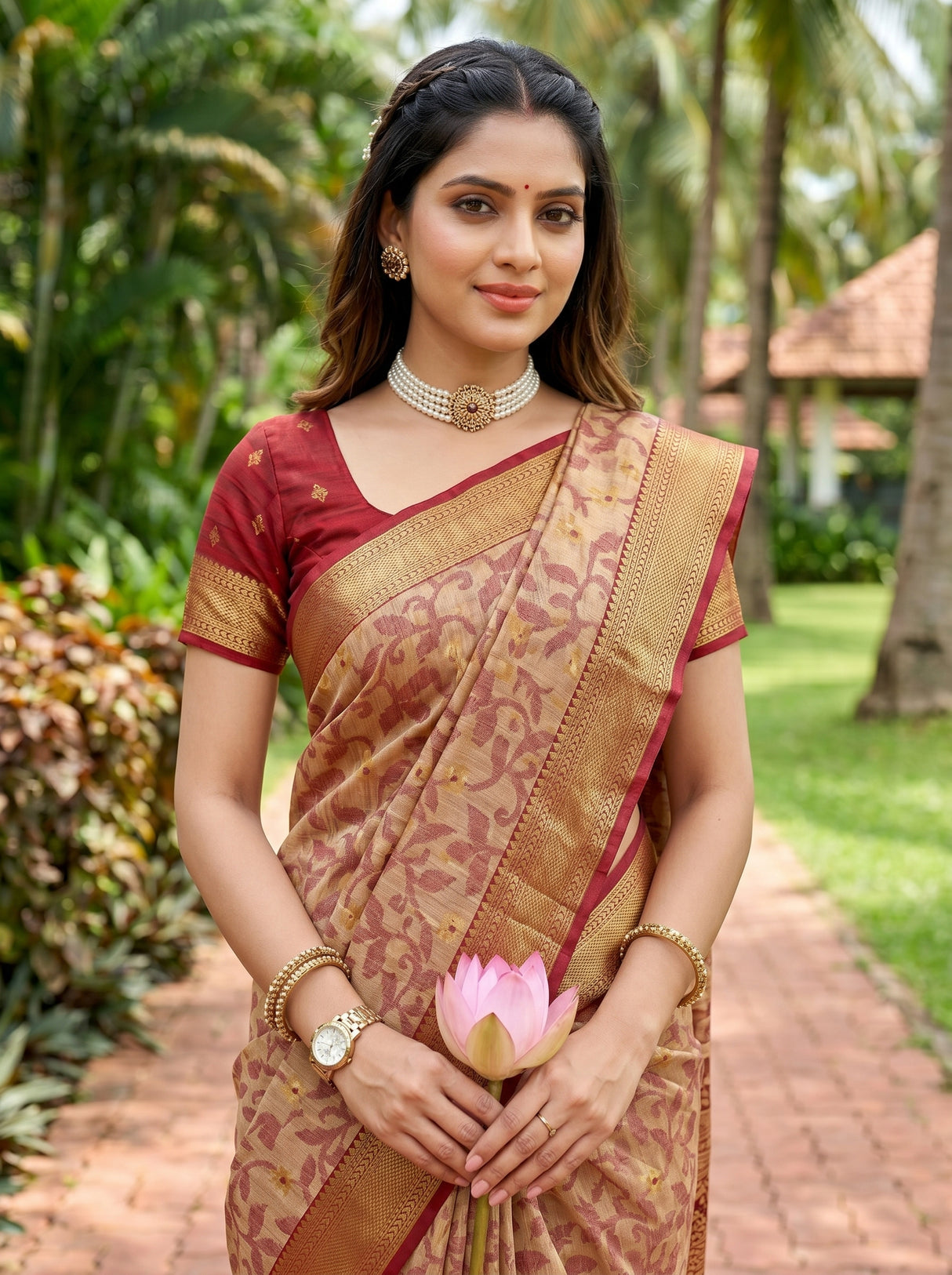 MIMOSA Saree Saree — pose 10 styling detail