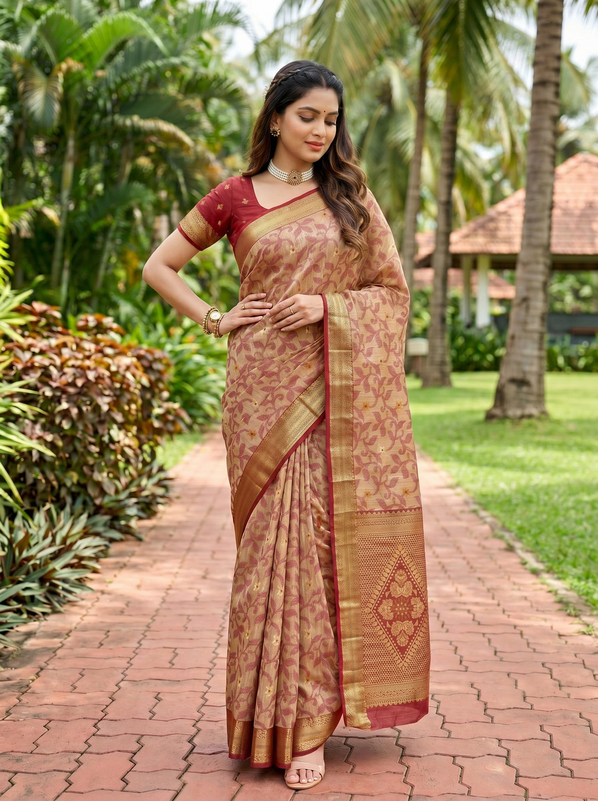 MIMOSA Saree Saree — pose 4 styling detail