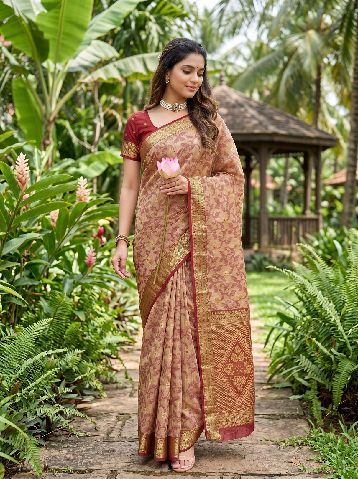MIMOSA Saree Saree — pose 5 styling detail