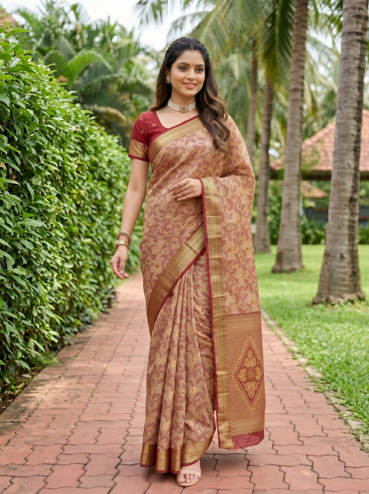 MIMOSA Saree Saree — pose 6 styling detail