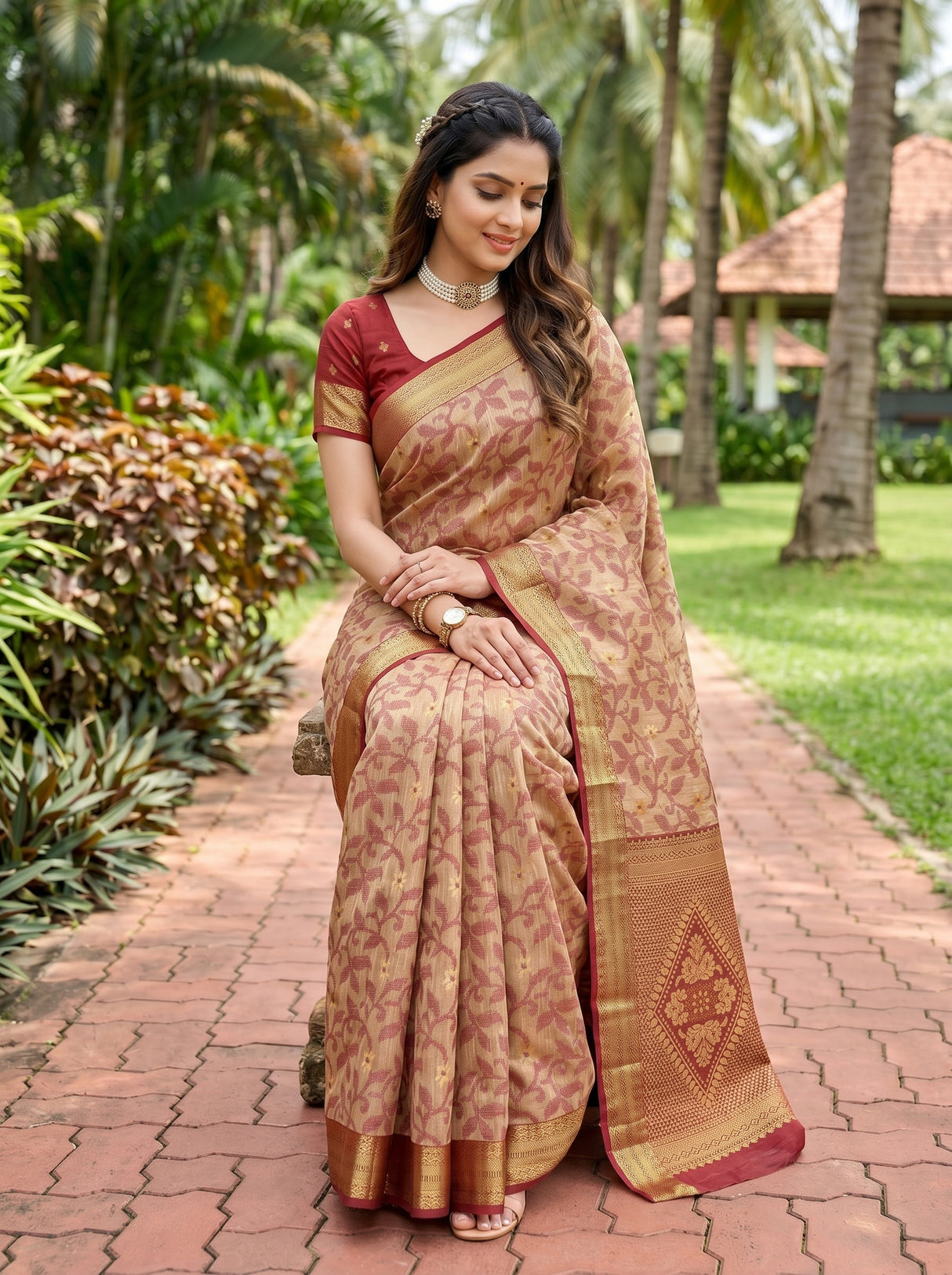 MIMOSA Saree Saree — pose 8 styling detail