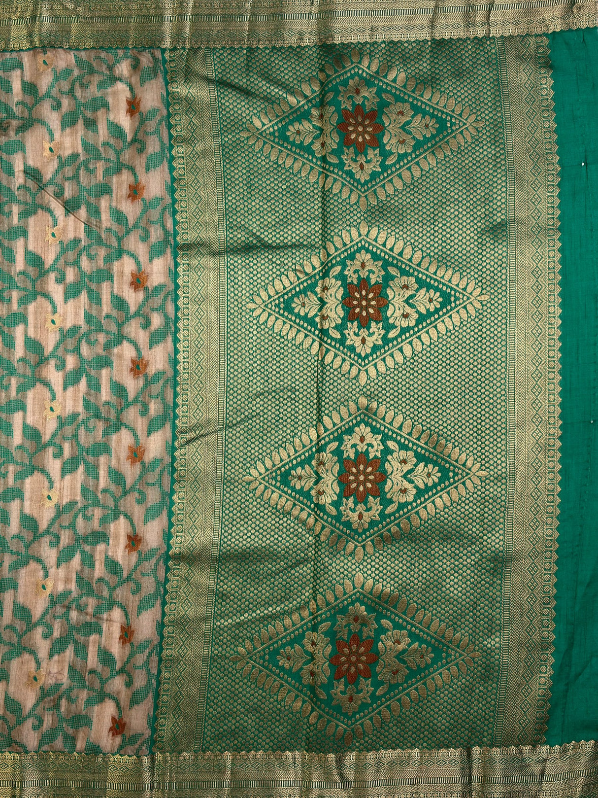 MIMOSA Saree Saree — pallu and zari work detail