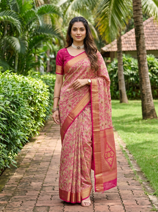 MIMOSA Saree Saree — front view on mannequin