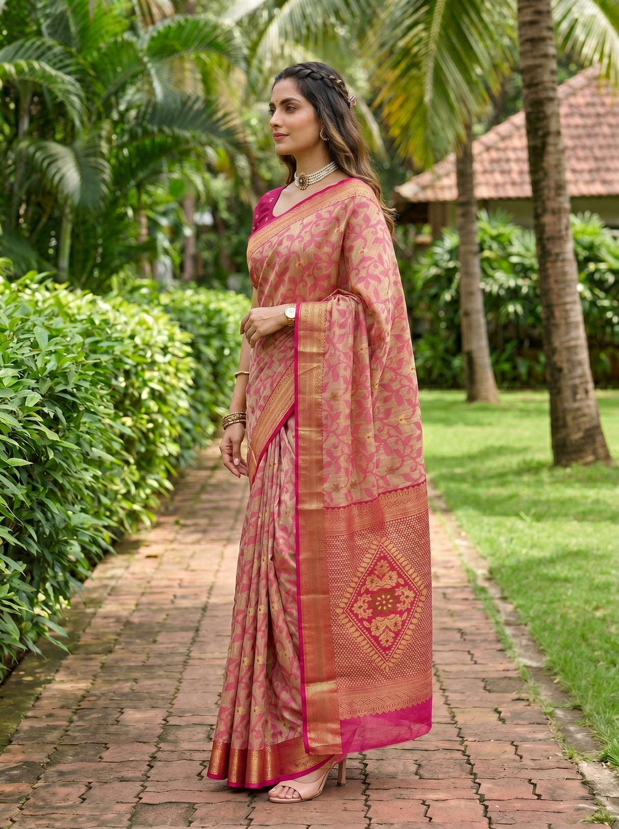 MIMOSA Saree Saree — pose 3 styling detail