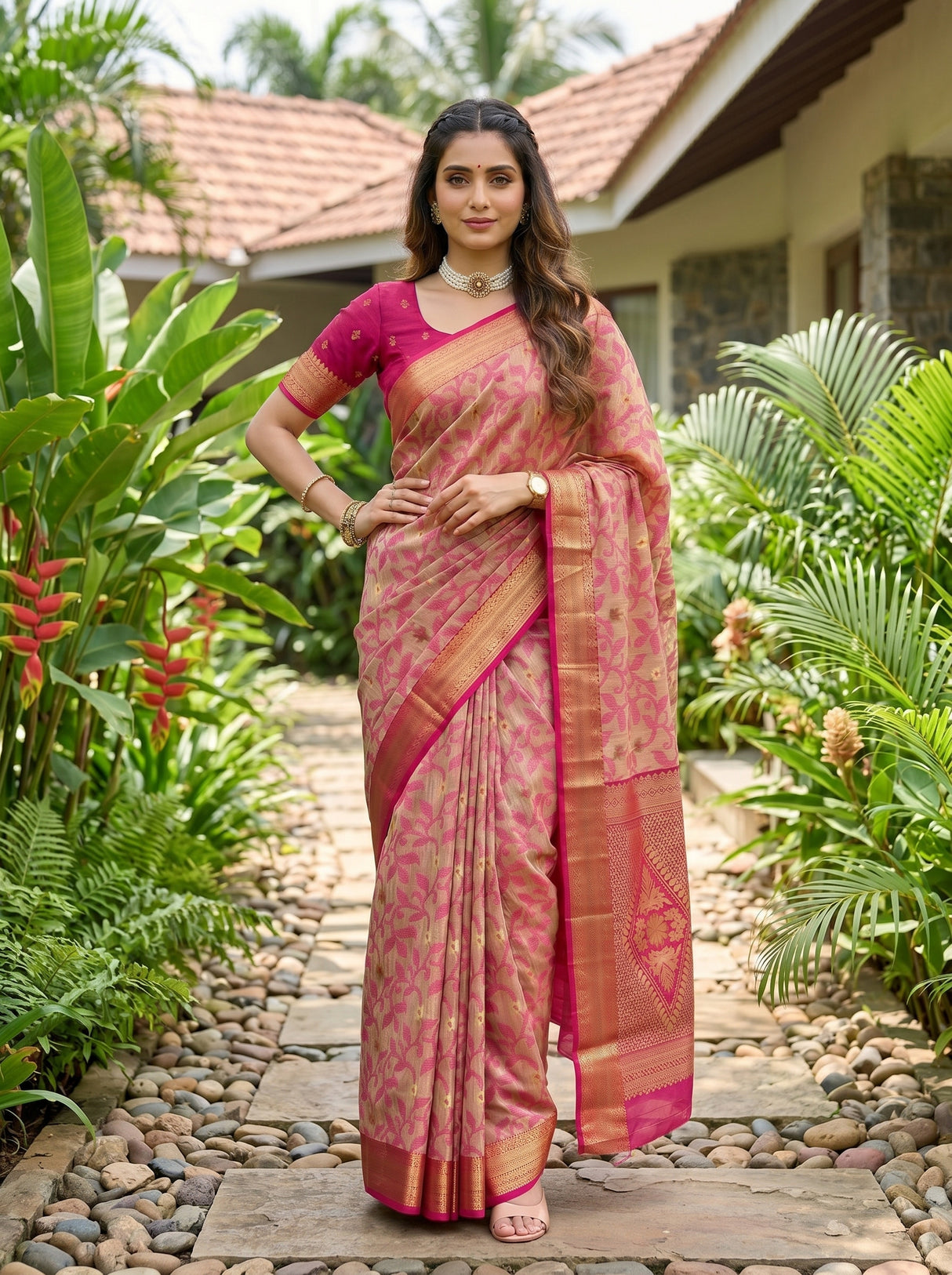 MIMOSA Saree Saree — pose 4 styling detail