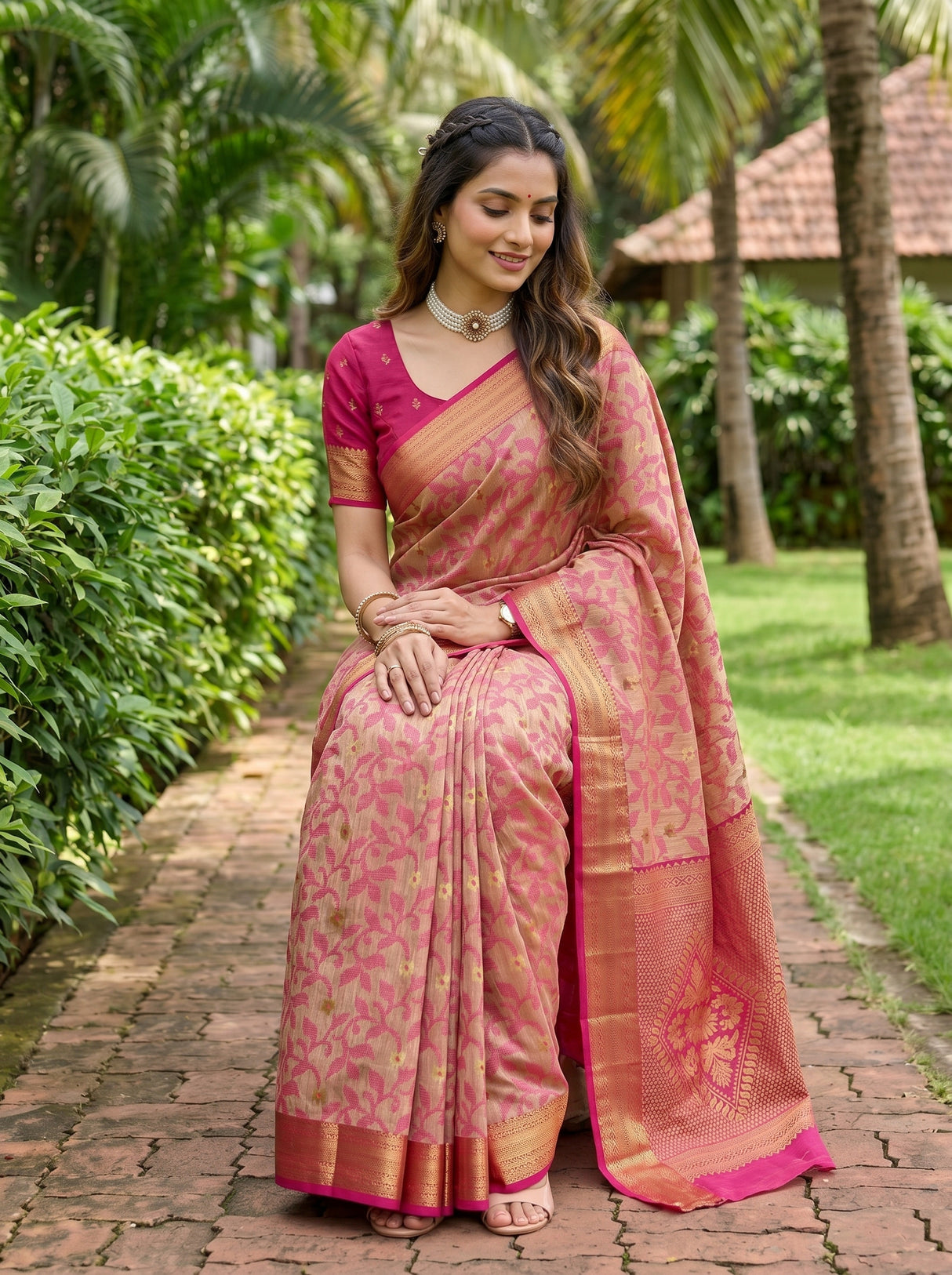 MIMOSA Saree Saree — pose 8 styling detail