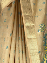 MIMOSA Tussar Banarasi Art Silk Saree — fleets shot full lifestyle