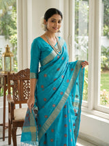 MIMOSA Ananda Banarasi Art Silk Saree — pose 5 styling detail