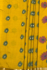 MIMOSA Gold Banarasi Art Silk Saree — fleets shot full lifestyle