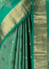 MIMOSA Rama Banarasi Art Silk Saree — fleets shot full lifestyle