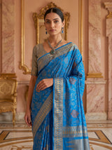 MIMOSA Ananda Banarasi Art Silk Saree — pose 10 styling detail