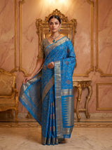 MIMOSA Ananda Banarasi Art Silk Saree — Lifestyle Pose