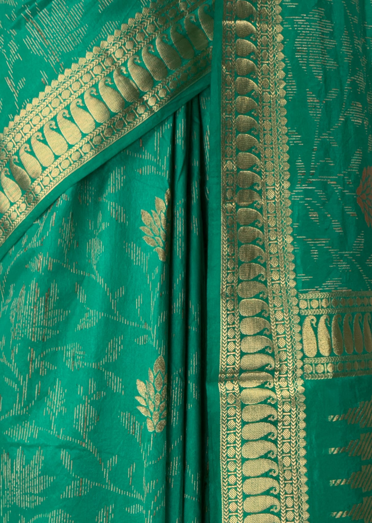 MIMOSA Rama Banarasi Art Silk Saree — fleets shot full lifestyle